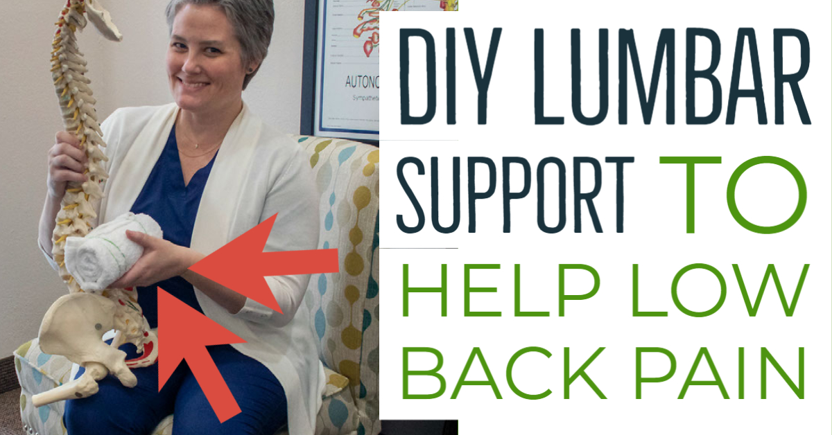 DIY Lumbar Support for Low Back Pain (nosew version!)